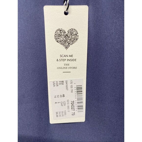 Studio Untold NWT Maxi Blue Skirt Size 16 MOTB Cocktail Coquette - Picture 3 of 4